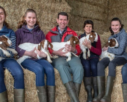 Third generation farmers turn their hand to rearing goats