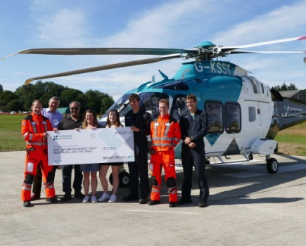 Comedy nights raise £14,550 for air ambulance