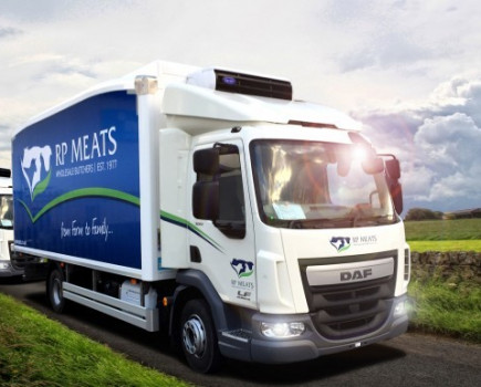 World’s first slipstream lorries for wholesale butcher