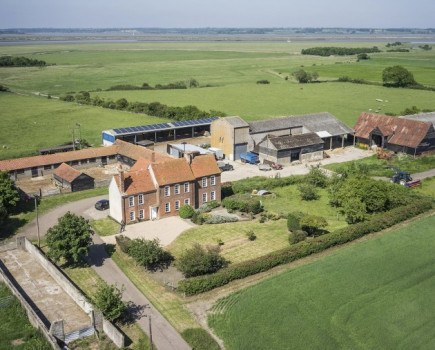 Large farm on Essex coast