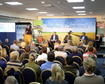 A lively question and answer session at farming conference