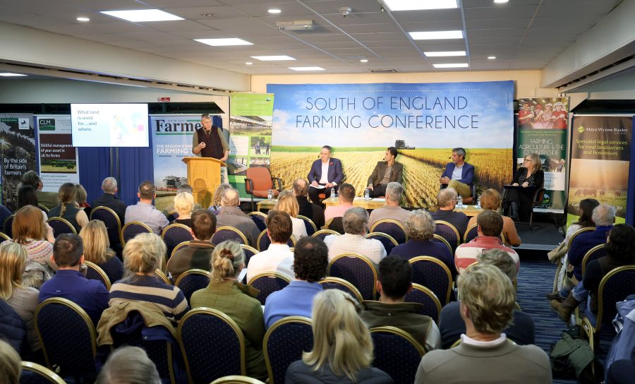 A lively question and answer session at farming conference